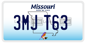 3MJT63  license plate in MO