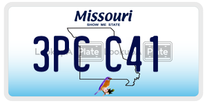 3PCC41  license plate in MO