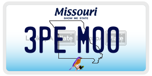3PEM00  license plate in MO