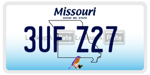 3UFZ27  license plate in MO