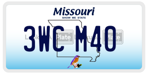 3WCM40  license plate in MO