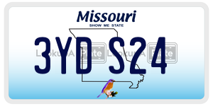 3YDS24  license plate in MO