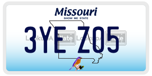 3YEZ05  license plate in MO