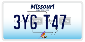 3YGT47  license plate in MO