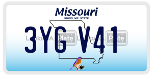 3YGV41  license plate in MO