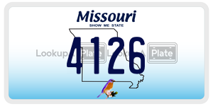 4126  license plate in MO