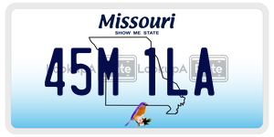 45M1LA  license plate in MO