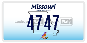 4747  license plate in MO