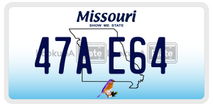 47AE64  license plate in MO