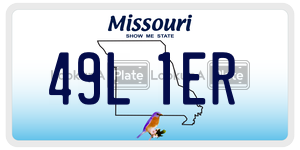 49L1ER  license plate in MO