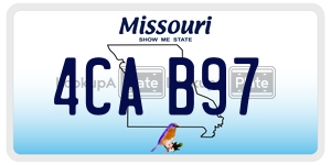 4CAB97 license plate in Missouri