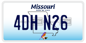 4DHN26  license plate in MO