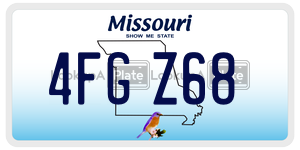 4FGZ68  license plate in MO