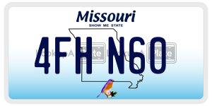 4FHN60  license plate in MO