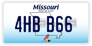 4HBB66  license plate in MO