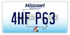 4HFP63  license plate in MO