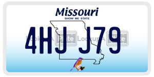 4HJJ79  license plate in MO