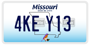 4KEY13  license plate in MO