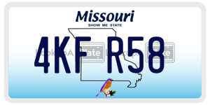 4KFR58  license plate in MO