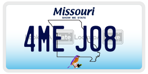 4MEJ08  license plate in MO