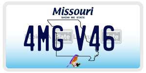 4MGV46  license plate in MO