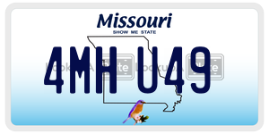 4MHU49  license plate in MO