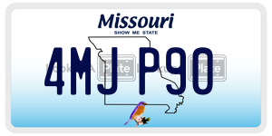 4MJP90  license plate in MO