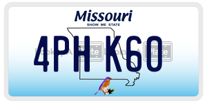4PHK60  license plate in MO