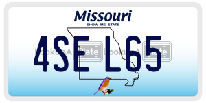 4SEL65  license plate in MO