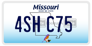 4SHC75  license plate in MO