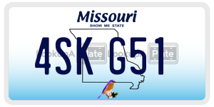 4SKG51  license plate in MO