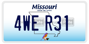 4WER31  license plate in MO