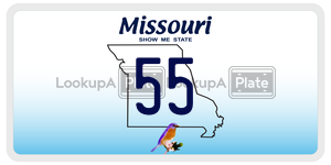 55  license plate in MO
