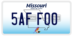 5AFF00  license plate in MO