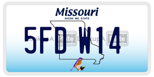 5FDW14  license plate in MO