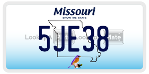 5JE38  license plate in MO