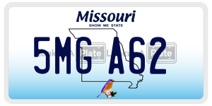 5MGA62  license plate in MO