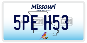 5PEH53  license plate in MO