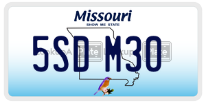 5SDM30  license plate in MO