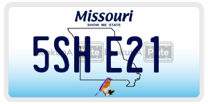 5SHE21  license plate in MO