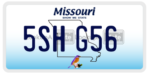 5SHG56  license plate in MO