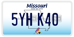 5YHK40  license plate in MO