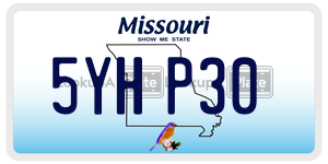 5YHP30  license plate in MO