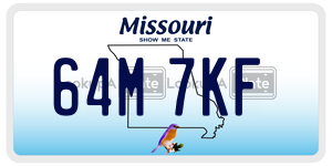 64M7KF  license plate in MO