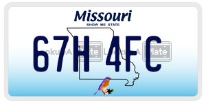 67H4FC  license plate in MO