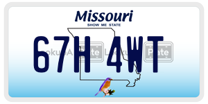 67H4WT  license plate in MO