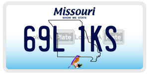 69L1KS  license plate in MO