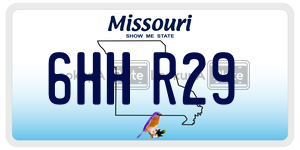 6HHR29  license plate in MO