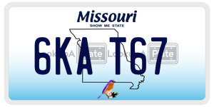 6KAT67  license plate in MO