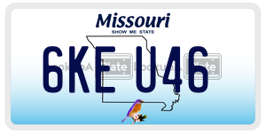 6KEU46  license plate in MO